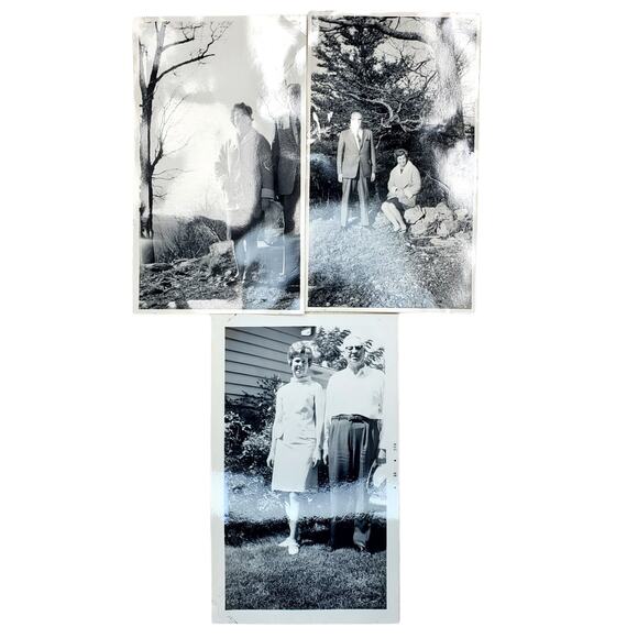 3 Vtg Daddies Girl Father & Daughter Original Monochrome Photography Found - Picture 1 of 4